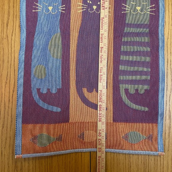 Ekelund Master Weavers Cat & Mouse wall hanging/tapestry! MCM Scandinaviain Ligh - Picture 9 of 11